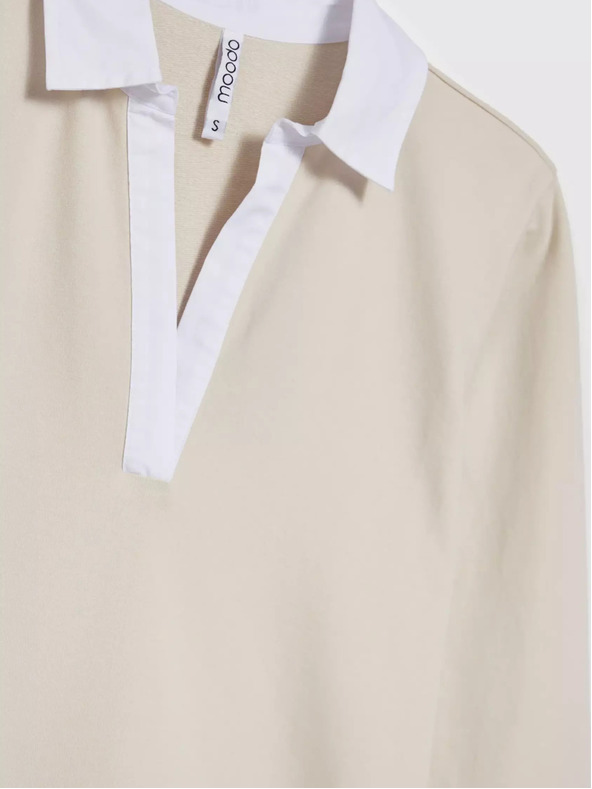 Moodo Bézs női pulóver