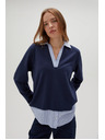 Moodo Sötétkék női pulóver