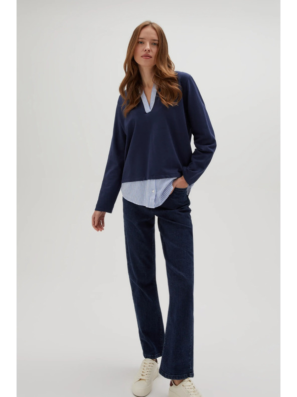 Moodo Sötétkék női pulóver