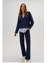 Moodo Sötétkék női pulóver