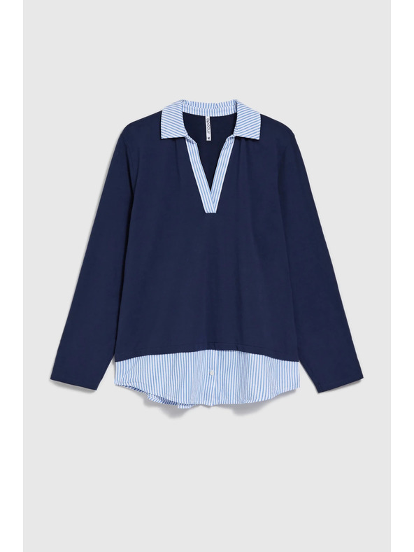 Moodo Sötétkék női pulóver