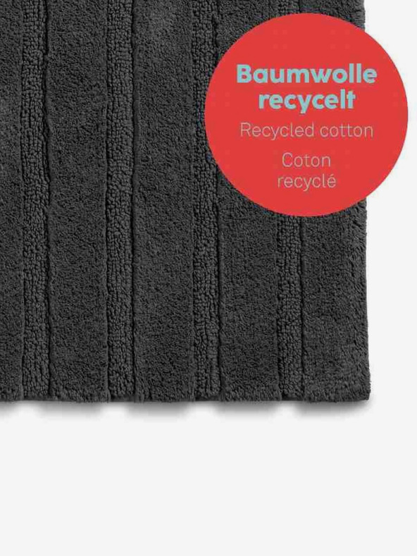 Kela Fürdőszobai szőnyeg Megan 100 x 60 cm pamut szürkésfehér KELA