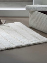 Kela Fürdőszobai szőnyeg Megan 100 x 60 cm pamut szürkésfehér KELA