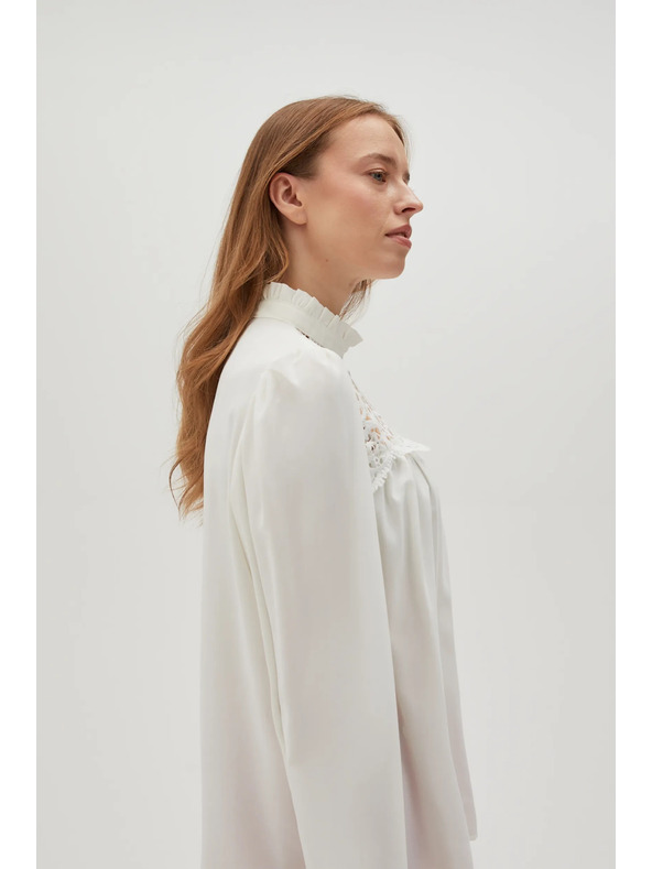 Moodo Fehér csipkés női blúz
