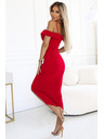 numoco CALLIE midi ruha vállpánttal