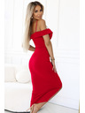 numoco CALLIE midi ruha vállpánttal