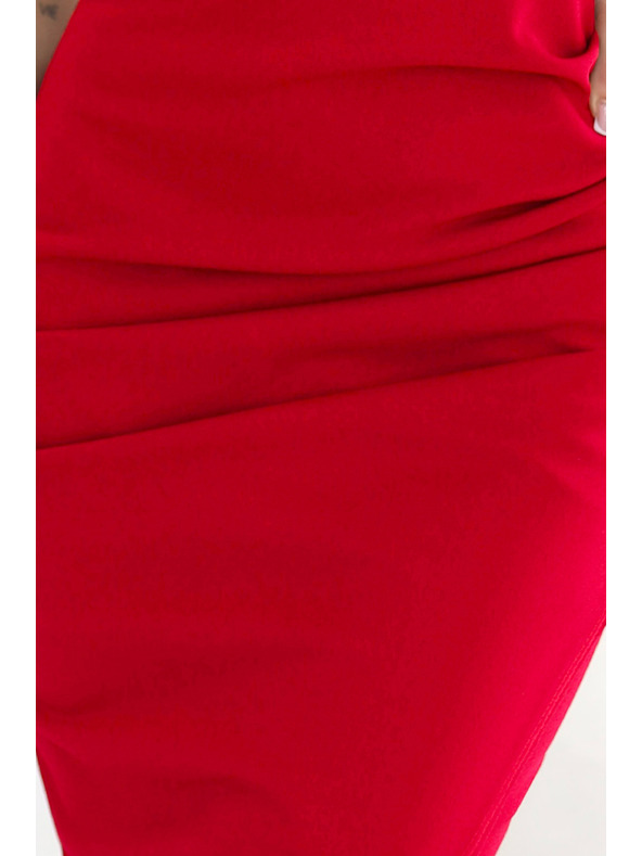 numoco CALLIE midi ruha vállpánttal