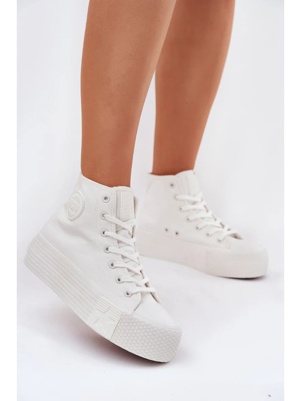 BIG STAR SHOES Big Star platformos vászon női sportcipő