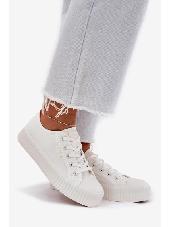 BIG STAR SHOES Big Star platformos vászon női sportcipő