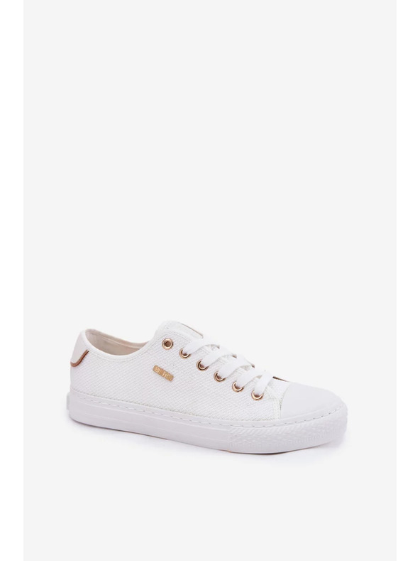 BIG STAR SHOES Big Star fehér vászon női sportcipő