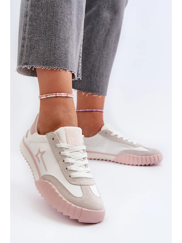 BIG STAR SHOES Big Star alacsony szárú rózsaszín női sportcipő