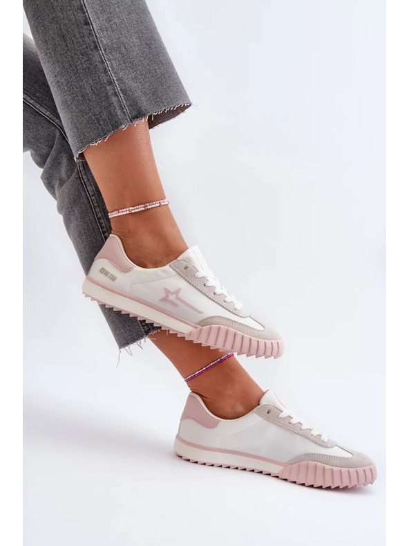 BIG STAR SHOES Big Star alacsony szárú rózsaszín női sportcipő
