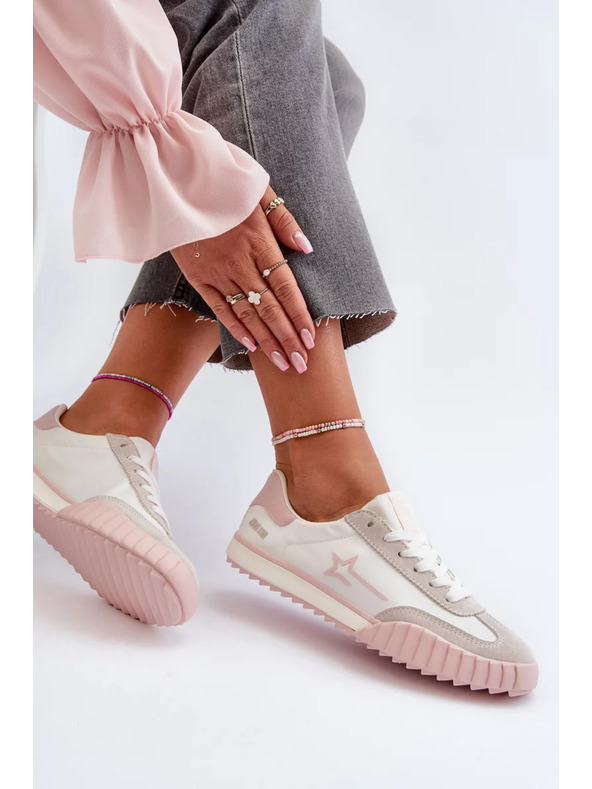 BIG STAR SHOES Big Star alacsony szárú rózsaszín női sportcipő