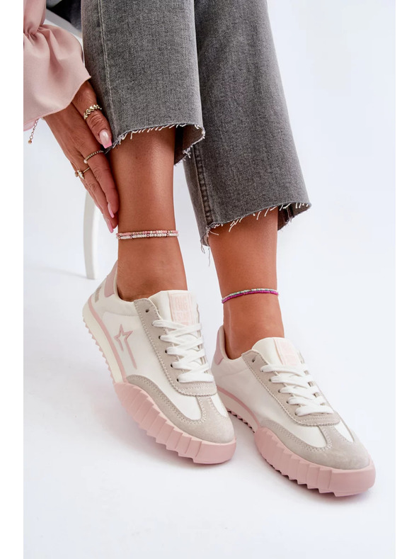 BIG STAR SHOES Big Star alacsony szárú rózsaszín női sportcipő