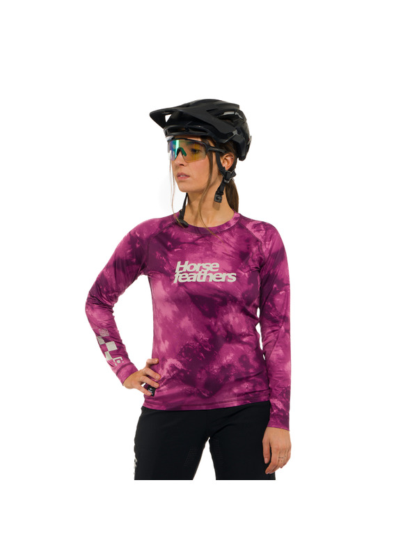 Horsefeathers Women's bike jersey Deco pink HORSEFEATHERS