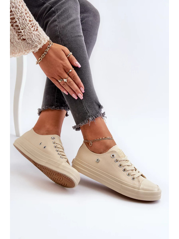 BIG STAR SHOES Klasszikus női tornacipő Big Star - Bézs