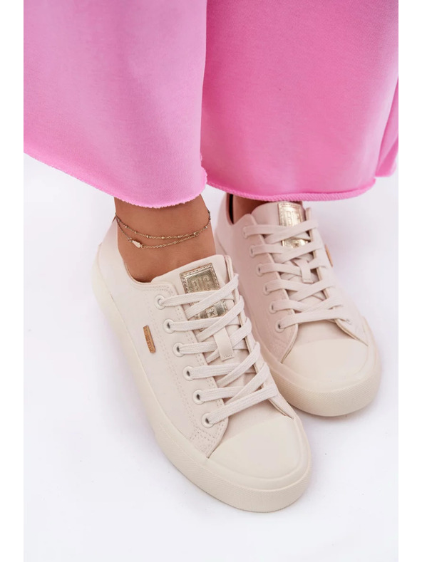 BIG STAR SHOES Női vászon tornacipő Big Star – bézs