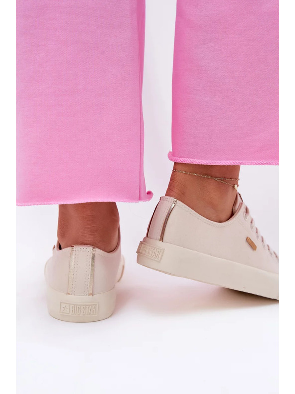 BIG STAR SHOES Női vászon tornacipő Big Star – bézs