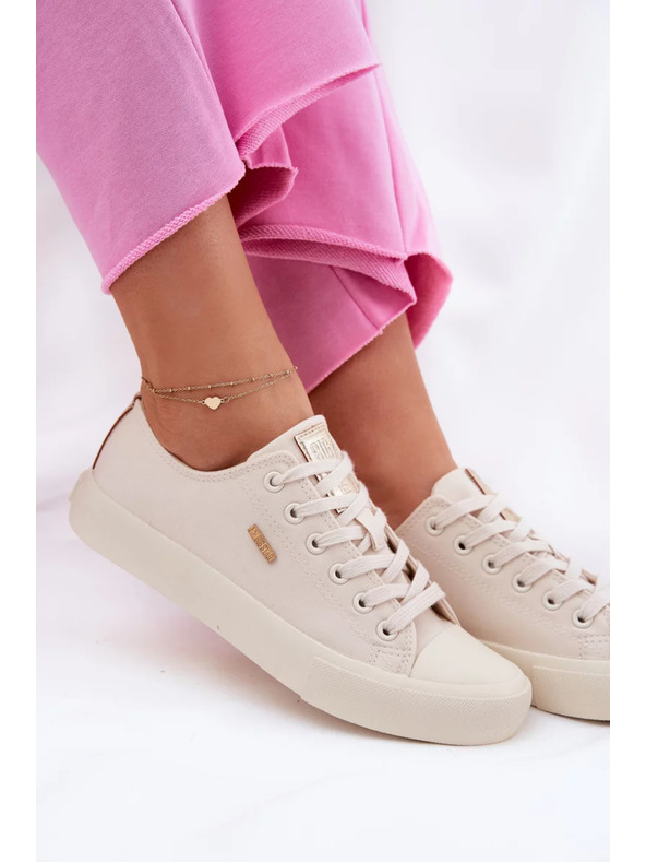 BIG STAR SHOES Női vászon tornacipő Big Star – bézs