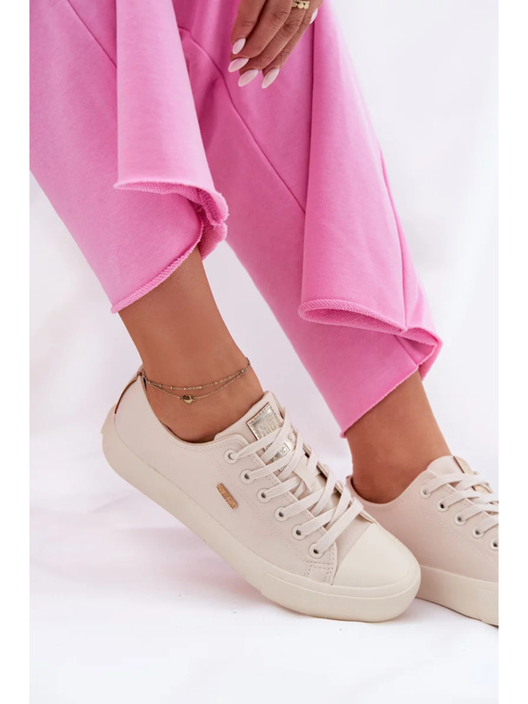 BIG STAR SHOES Női vászon tornacipő Big Star – bézs