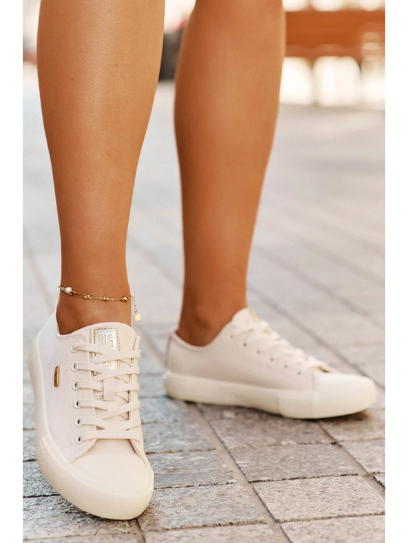 BIG STAR SHOES Női vászon tornacipő Big Star – bézs