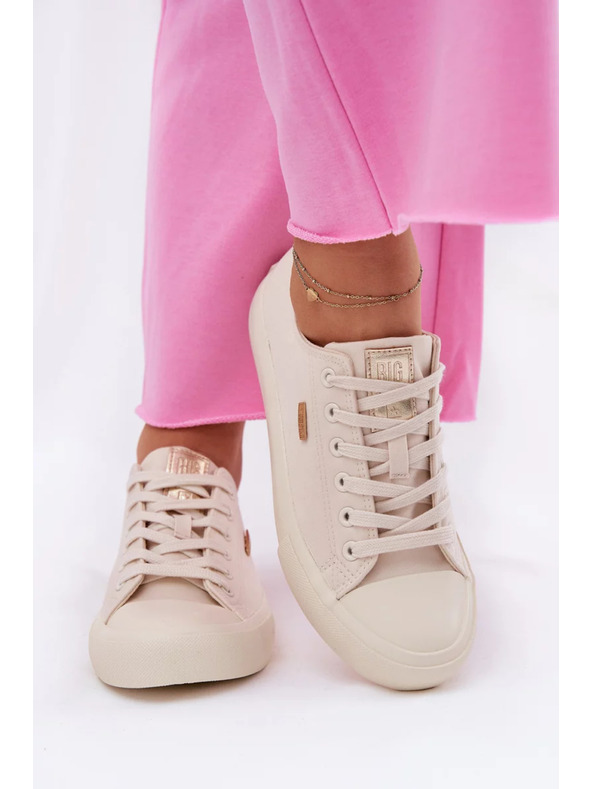 BIG STAR SHOES Női vászon tornacipő Big Star – bézs