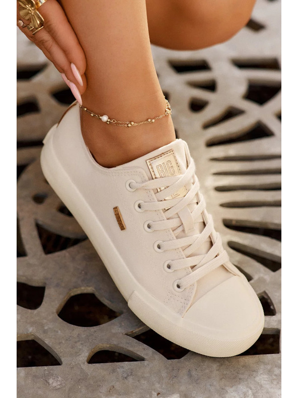 BIG STAR SHOES Női vászon tornacipő Big Star – bézs