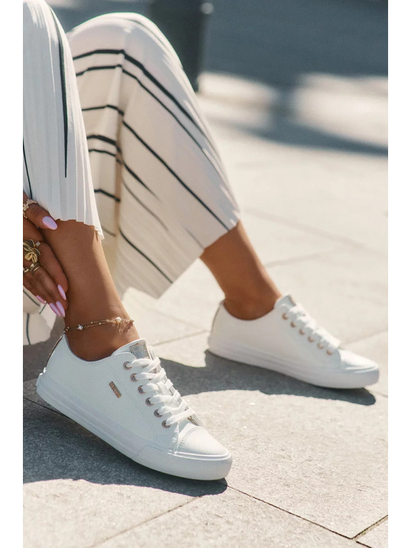 BIG STAR SHOES Női ECO bőr tornacipő Big Star – fehér