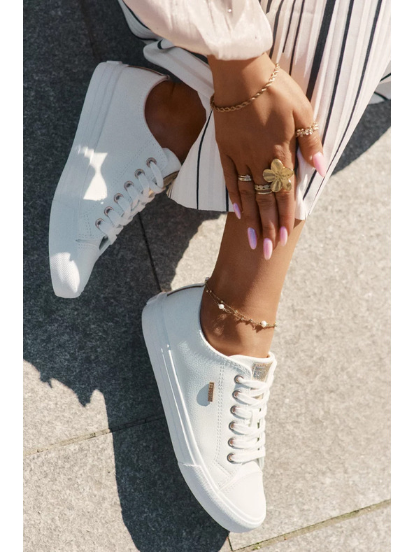 BIG STAR SHOES Női ECO bőr tornacipő Big Star – fehér