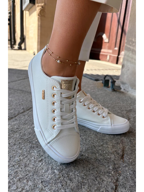 BIG STAR SHOES Női ECO bőr tornacipő Big Star – fehér