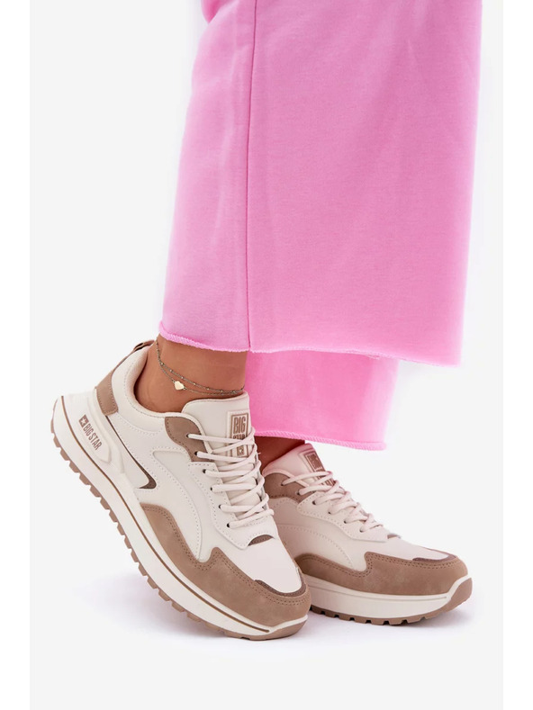 BIG STAR SHOES Női tornacipő Big Star HI-POLY SYSTEM – bézs