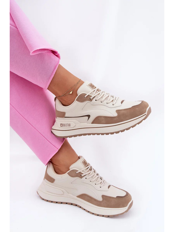 BIG STAR SHOES Női tornacipő Big Star HI-POLY SYSTEM – bézs
