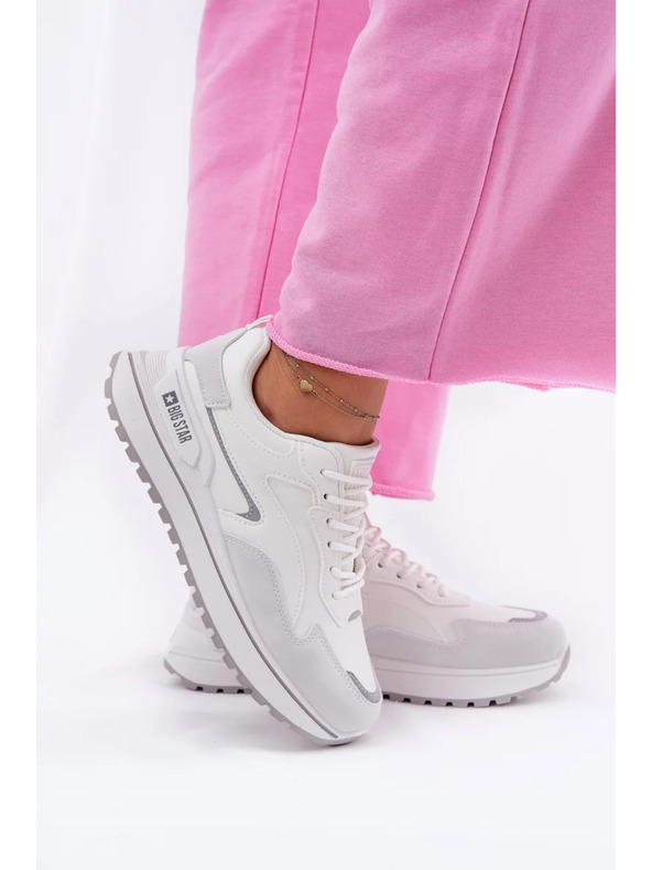 BIG STAR SHOES Női tornacipő Big Star HI-POLY SYSTEM – fehér