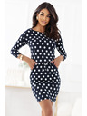 numoco Sportos ruha övvel és zsebbel - sötétkék fehér pöttyökkel