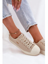 BIG STAR SHOES Női vászon tornacipő Big Star – bézs