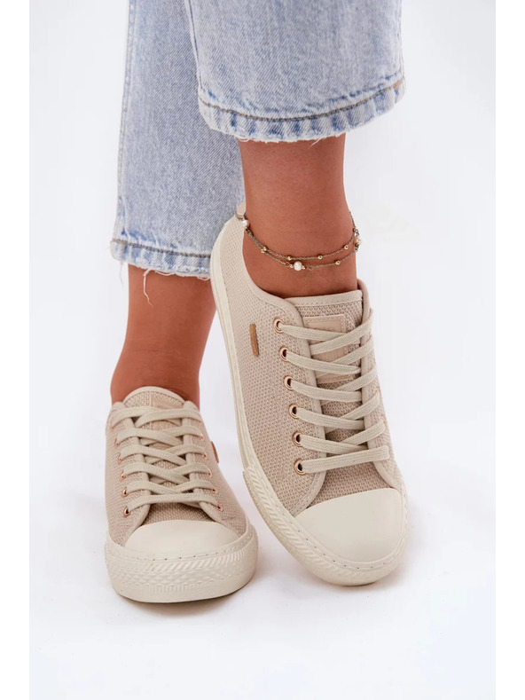 BIG STAR SHOES Női vászon tornacipő Big Star – bézs