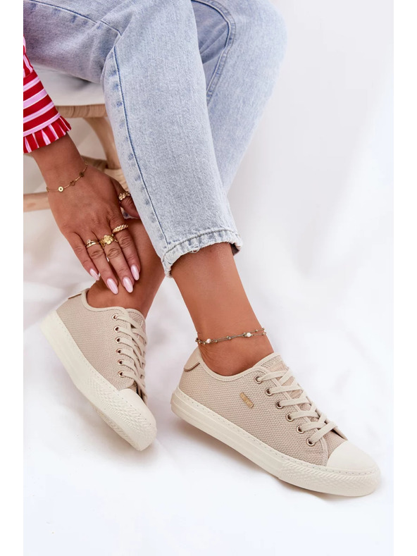 BIG STAR SHOES Női vászon tornacipő Big Star – bézs