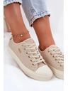 BIG STAR SHOES Női vászon tornacipő Big Star – bézs