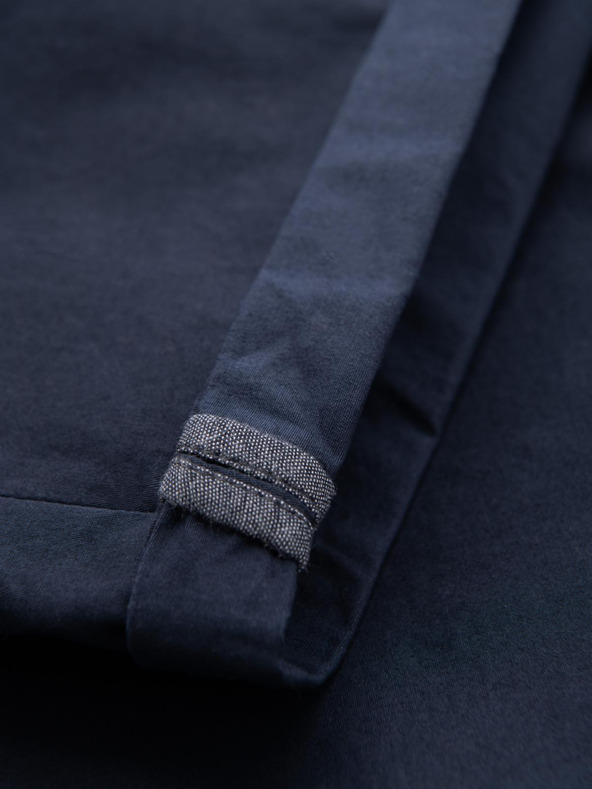 Ombre Clothing Férfi klasszikus chino rövidnadrág felhajtott szárral - sötétkék