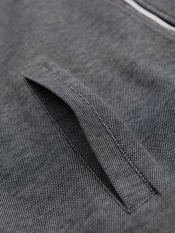 Ombre Clothing Férfi kötött bomber dzseki - fekete