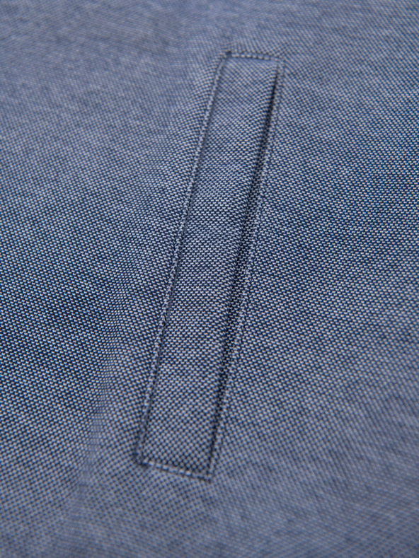 Ombre Clothing Férfi kötött bomber dzseki - sötétkék