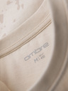 Ombre Clothing Férfi póló nyomattal és kerek nyakkivágással - krém