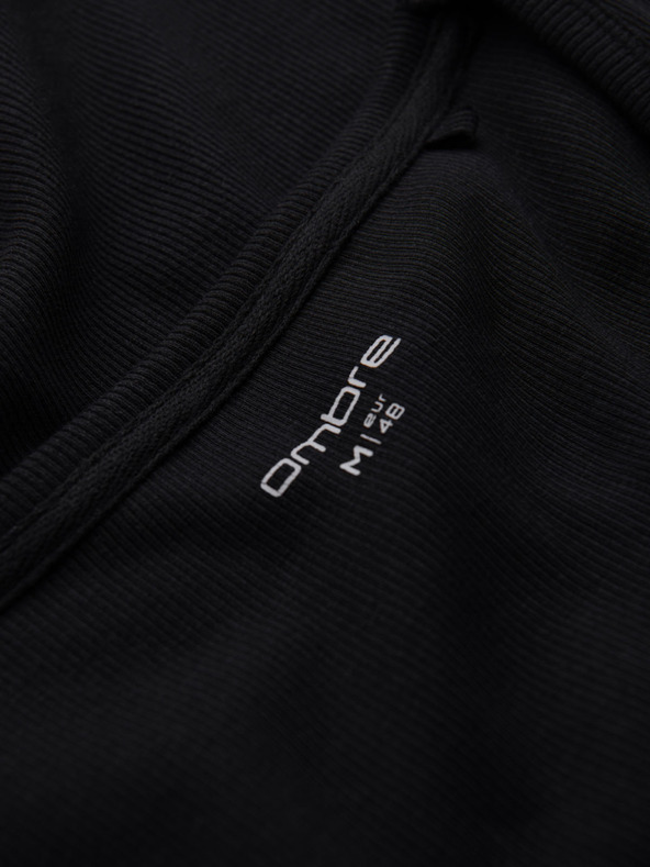 Ombre Clothing Férfi pamut basic póló - fekete