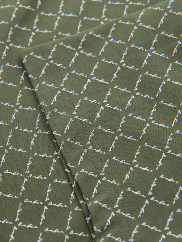 Ombre Clothing Férfi kötött póló teljes felületű nyomattal - olíva