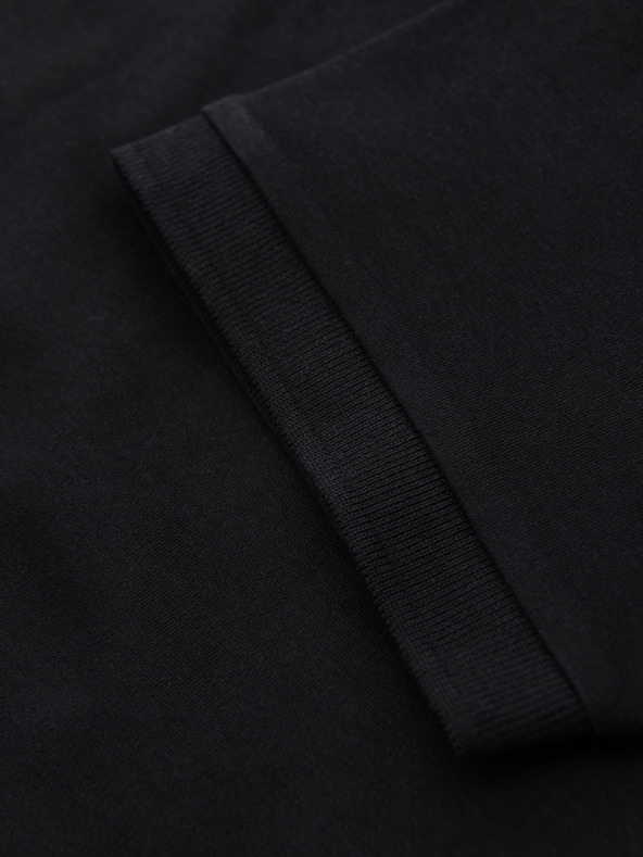 Ombre Clothing Férfi cipzáras pólóing - fekete