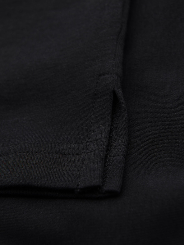 Ombre Clothing Férfi cipzáras pólóing - fekete