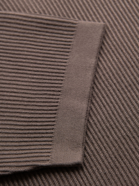 Ombre Clothing Férfi pólóing nyitott gallérral, gomblyuk nélkül - hamuszürke