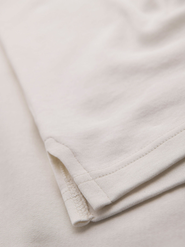 Ombre Clothing Férfi cipzáras pólóing - fehér