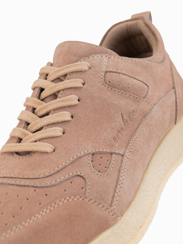 Ombre Clothing Férfi könnyű velúr sportcipő - bézs