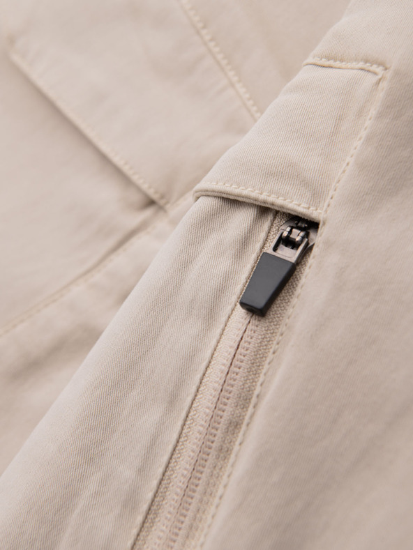 Ombre Clothing Férfi laza szabású rövidnadrág cargo zsebbel - krém